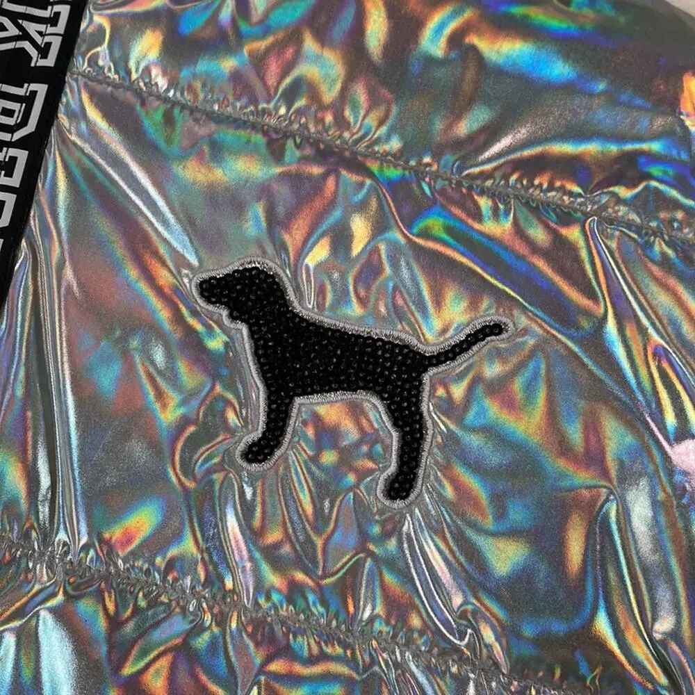 • VS PINK • Holographic Varsity Puffer - Picture 9 of 12